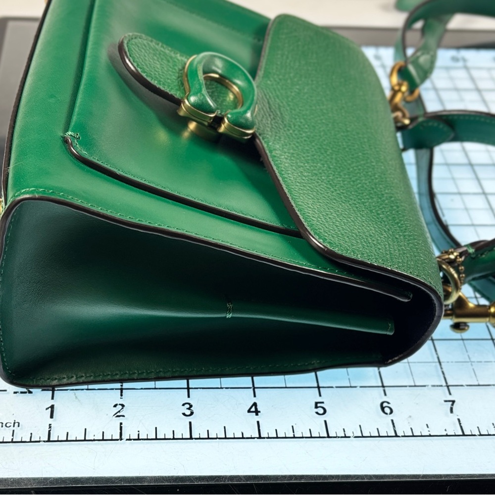 Coach Emerald Green tabby 20 Leather Satchel - Picture 5 of 16
